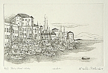 Port w Chani - Kreta (14x22,3 cm)